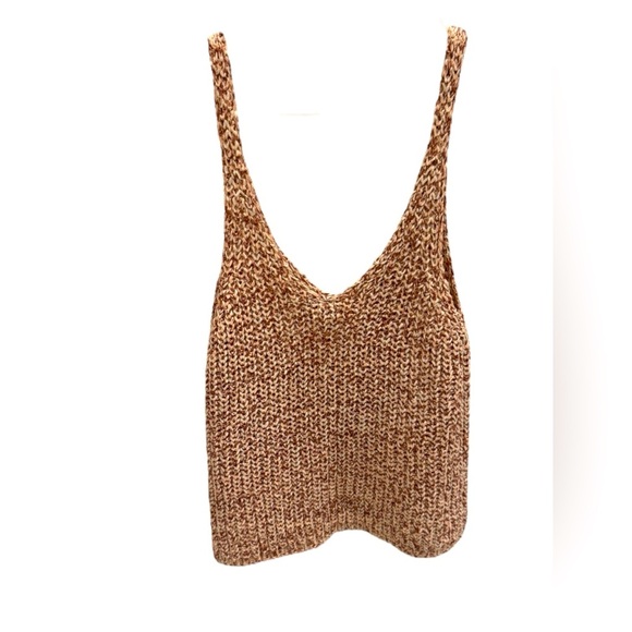 Moon & Madison Crochet Knit Pink Women's Tank Top Size Large - Picture 2 of 4